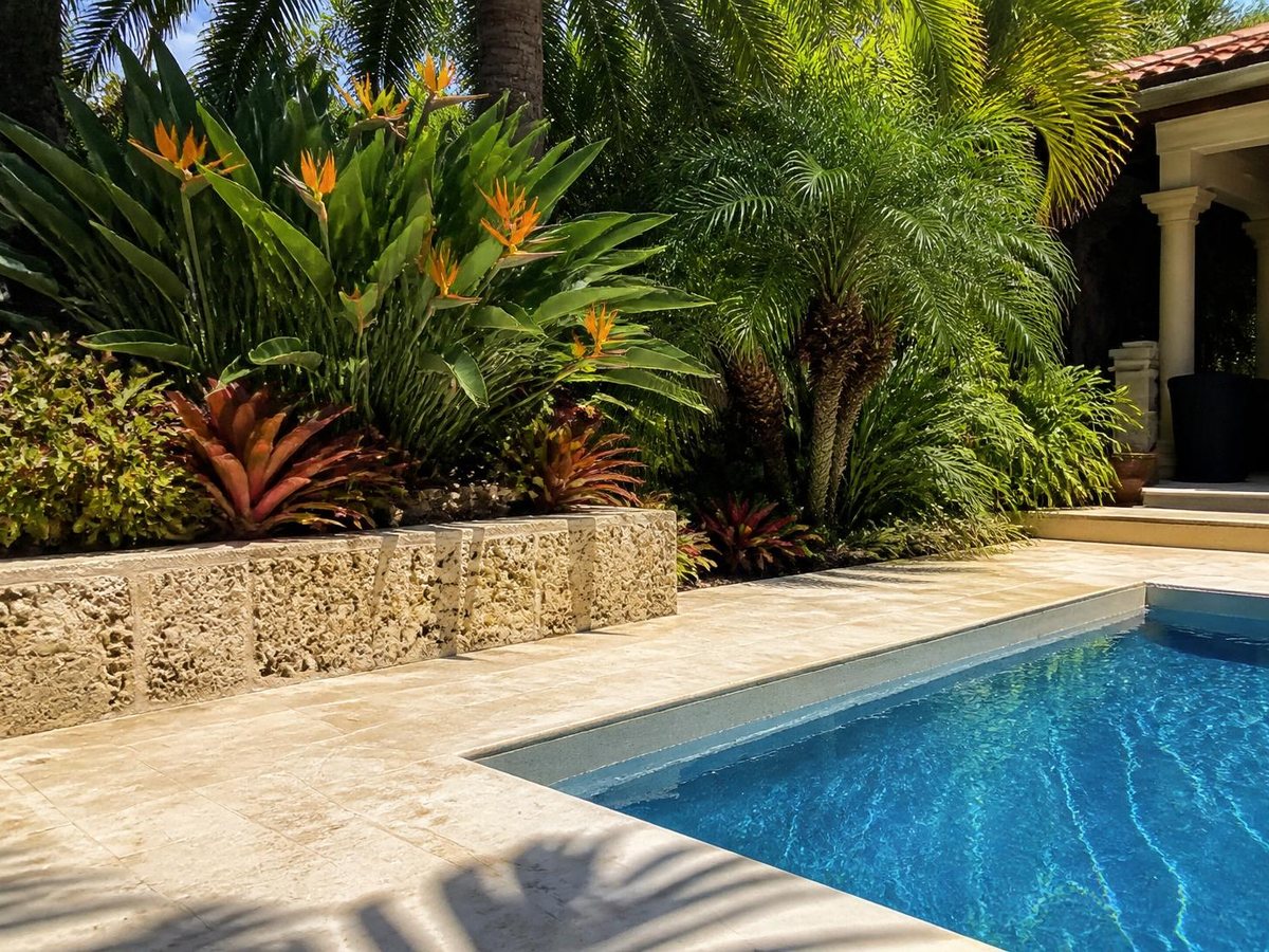 Alhambra pool deck, after